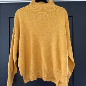 Yellow Turtleneck Sweater